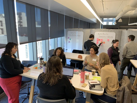 UR Alliance members discuss plans at the January 2025 retreat