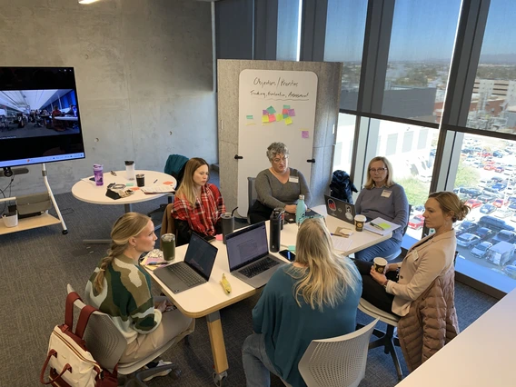 UR Alliance members discuss plans at the January 2025 retreat 2