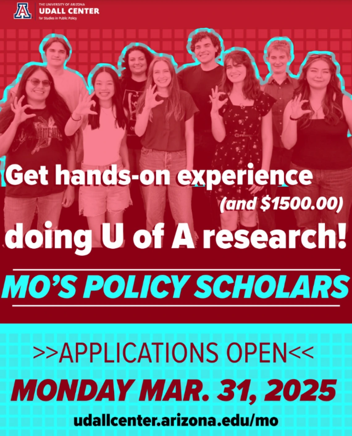 Mo's Policy Scholars Appilications open Monday March 31 2025 and close on April 18 2025