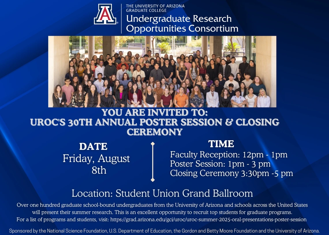 UROC'S 30th Annual Poster Session and Closing Ceremony